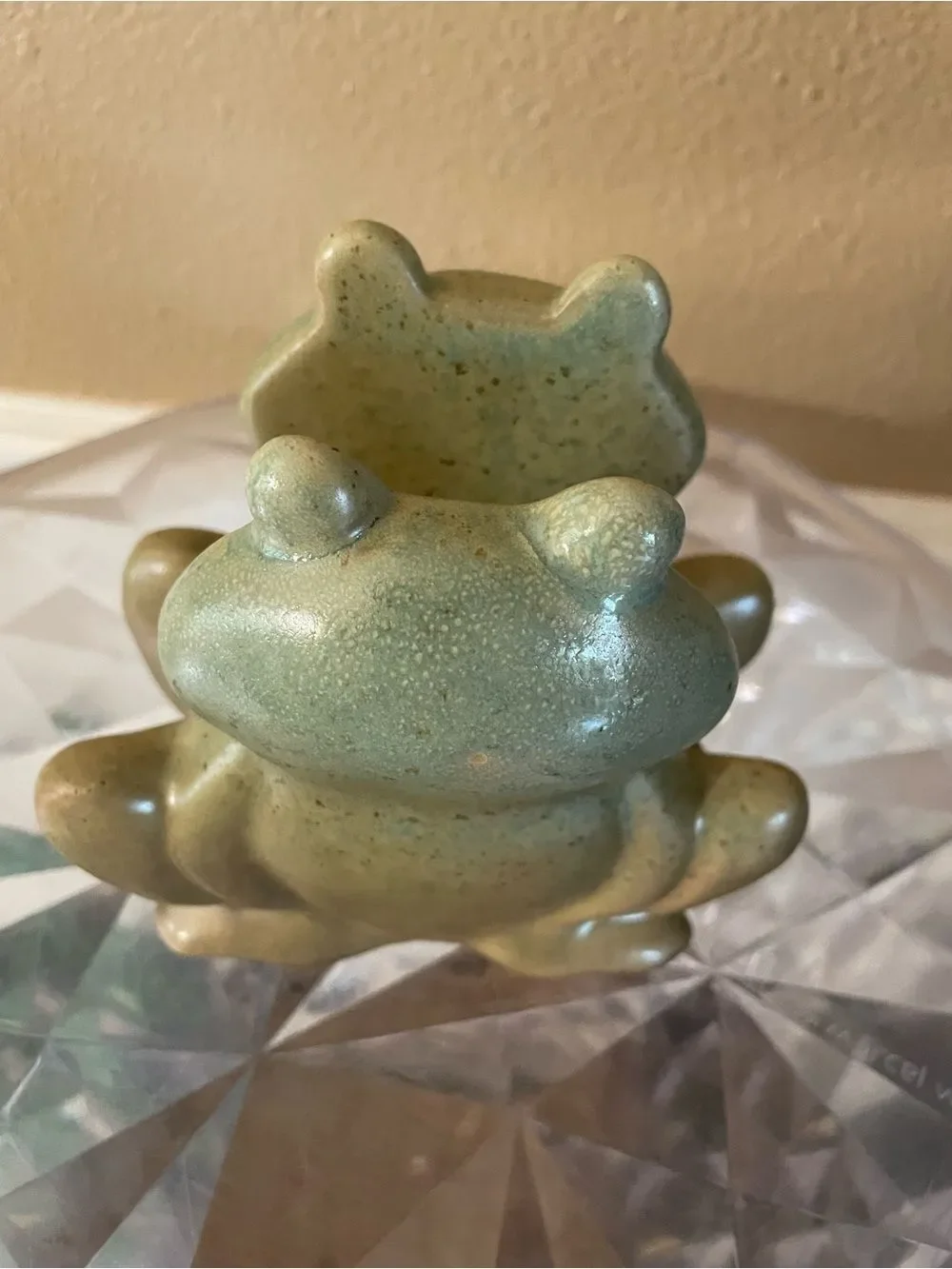 Vintage Pottery Frog Sponge Holder New!